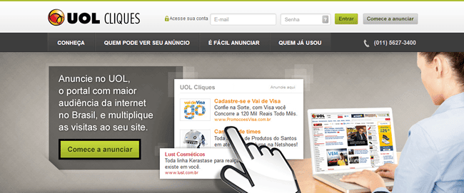 UOL ads - Anuncie no UOL e nos principais sites do Brasil