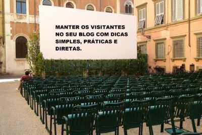 manter os visitantes no blog