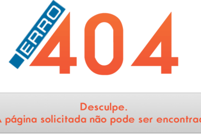 Erro 404 página não pode ser encontrada