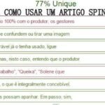 Artigo Spinner Reescrevendo Artigos Automaticamente