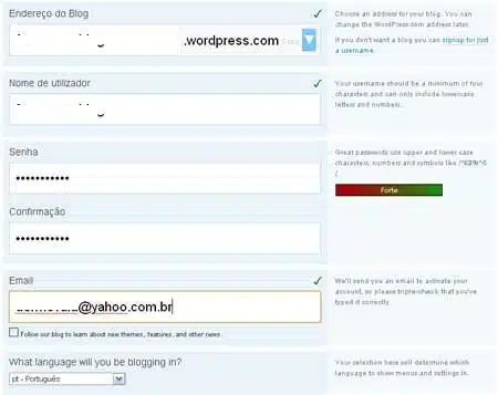 Aprenda como fazer um blog grátis no wordpress sem gastar nada cadastro blog gratis wordpress
