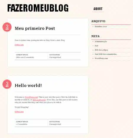 Aprenda como fazer um blog grátis no wordpress sem gastar nada exibindo postagem blog wordpress