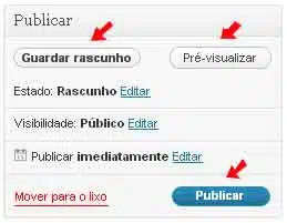 Aprenda como fazer um blog grátis no wordpress sem gastar nada opcoes salvar postagem no wordpress