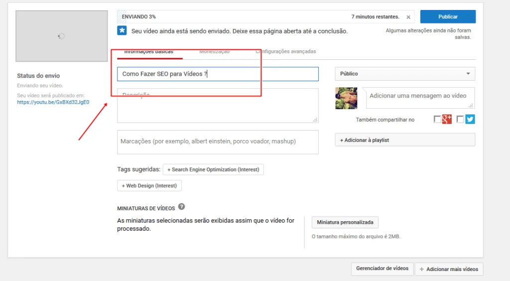 SEO PARA YOUTUBE
