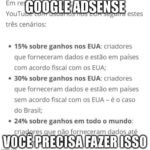 Aviso Sobre Informações Fiscais Google Adsense – O que fazer?