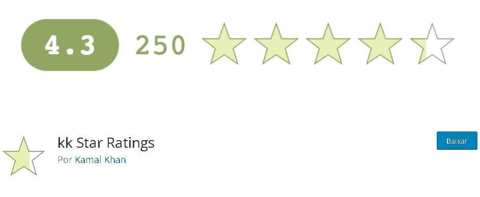 Plugin KK Star Ratings