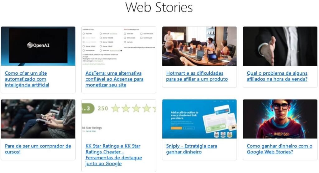 Plugin automação Web Stories