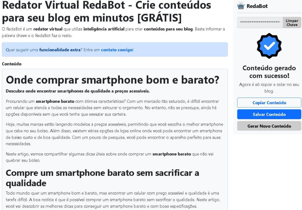 Crie conteúdos para seu blog em minutos