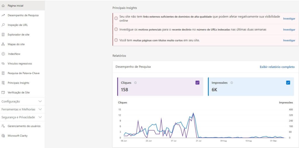 Aprenda como usar o Bing Webmaster Tools